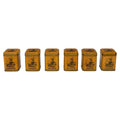 Vintage Dutch Spice Canister Set of Six with Windmill Design, 1960