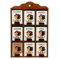 Vintage Fred Roberts Ceramic Spice Rack with Rooster Motif, Japan