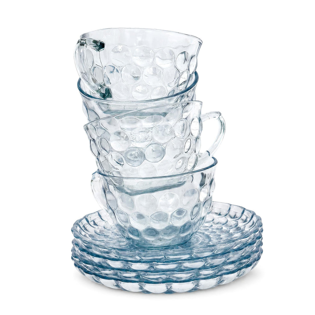 Anchor Hocking Sapphire Blue Bubble Glass Dinnerware Set, 20 Pieces — image 12
