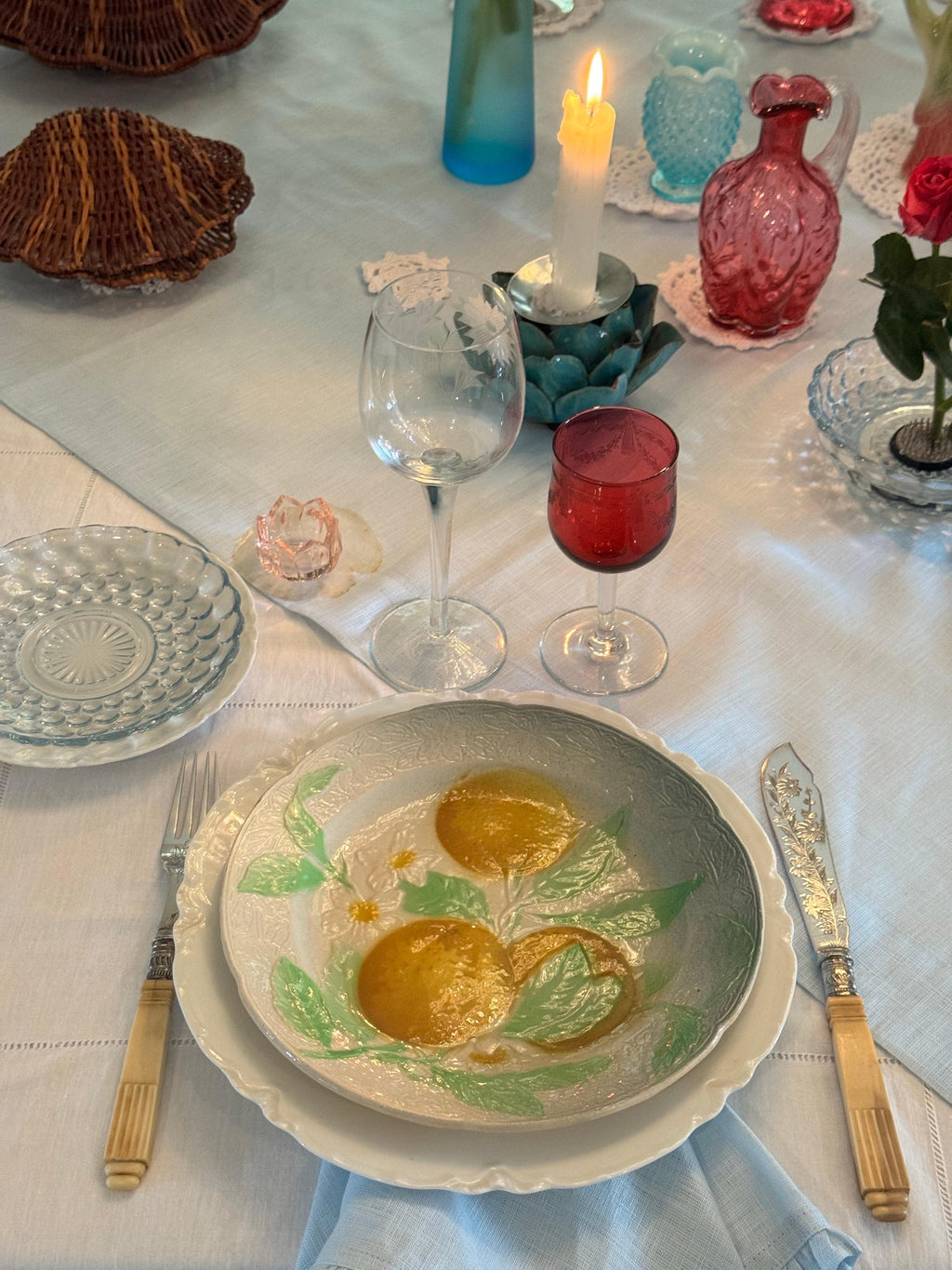 Anchor Hocking Sapphire Blue Bubble Glass Dinnerware Set, 20 Pieces — image 16