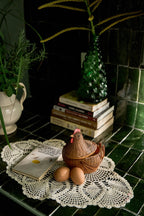 Vintage Chinese Wicker Hen Basket with Lid, Rattan and Bamboo, 1970s — image 10