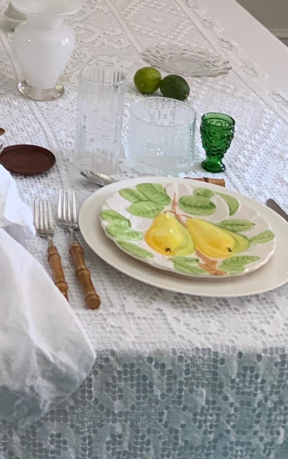 Set of Five Vintage Shafford Fruit du Jour Ceramic Salad Plates, 1987 — image 11