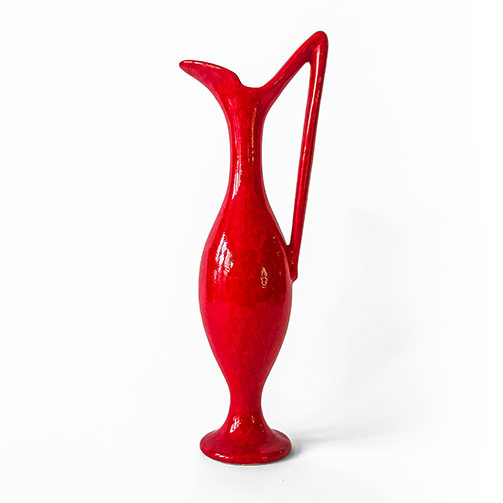 German Ceramic Vase in Mid-Century Modern Style