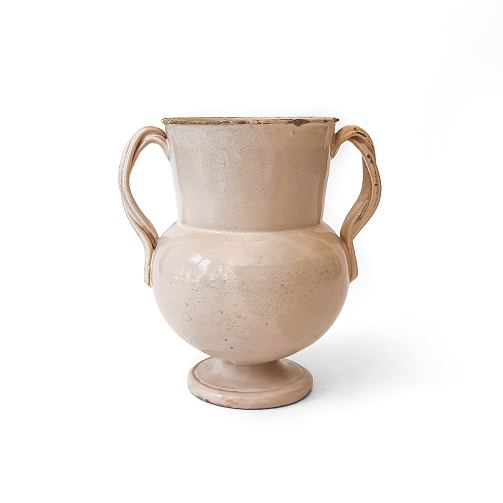 White Jug with Stylized Handles