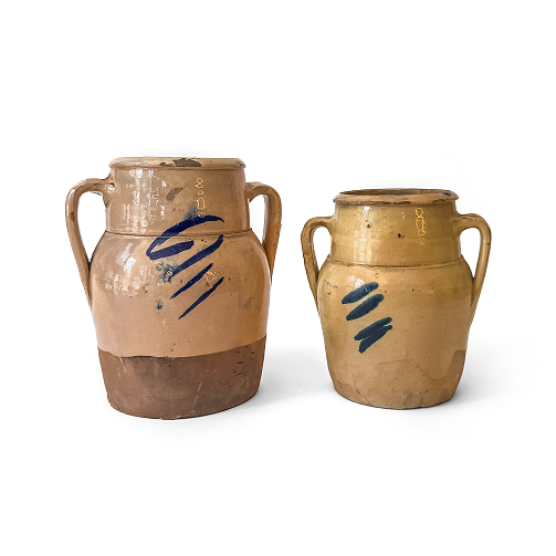 Pair Of Jugs with Blue Decoration