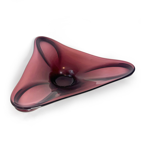 Blown Glass Sculptural Bowl