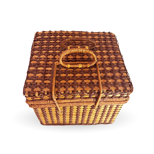 Vintage Wicker Picnic Basket - Image 3