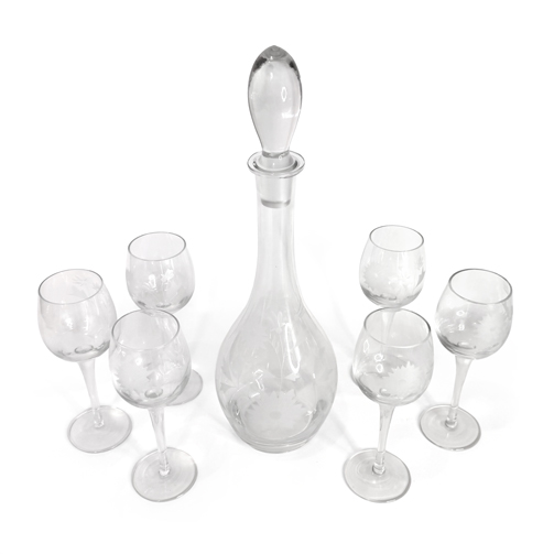 Decanter With Six Glasses Set