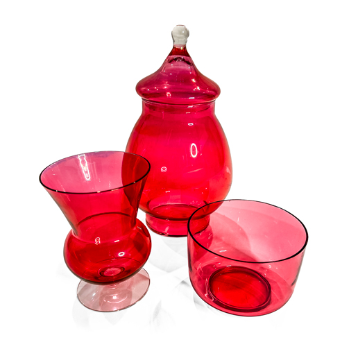 Fuchsia Glass Vessels