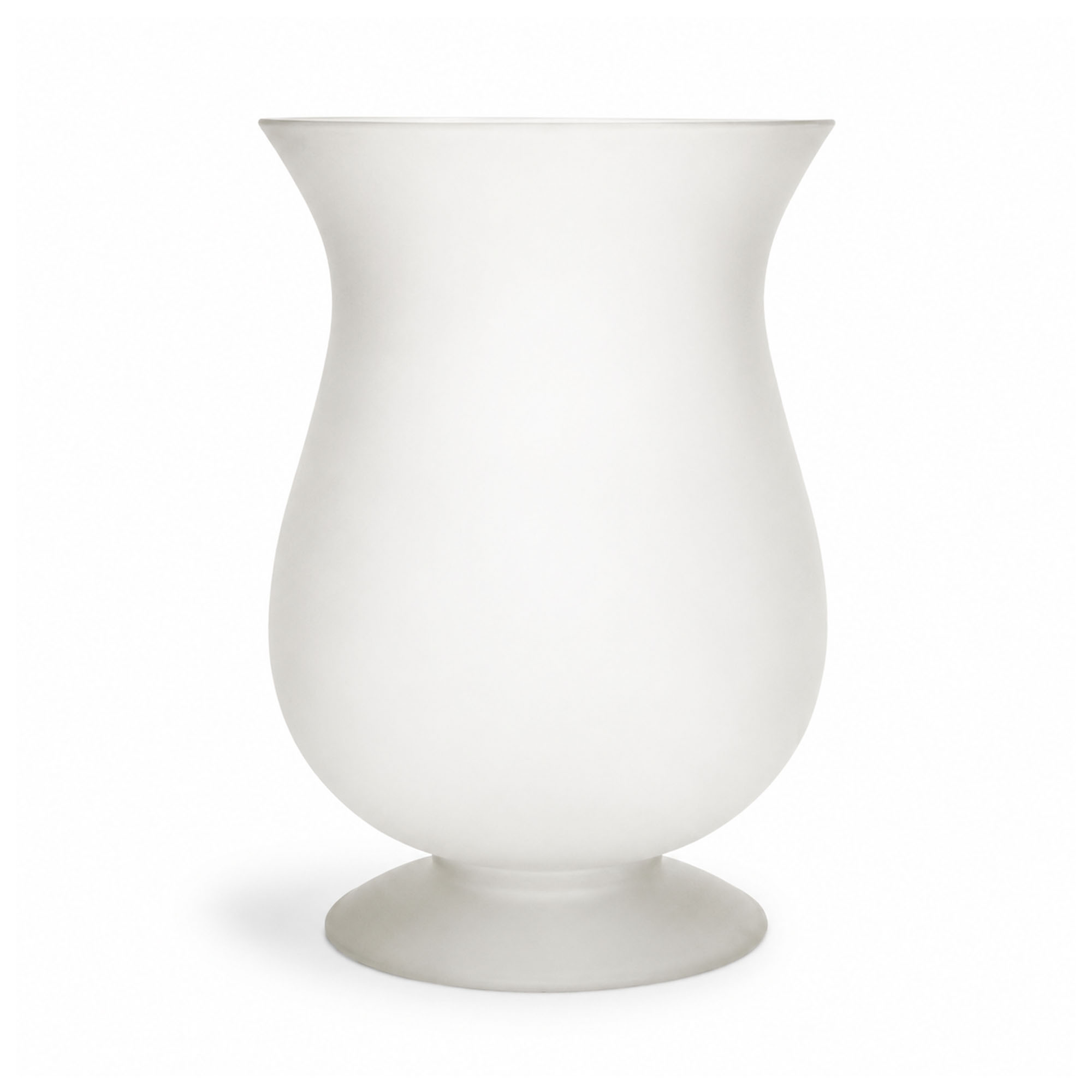 Vintage Frosted White Glass Vessel Group, Set of Five - Image 2