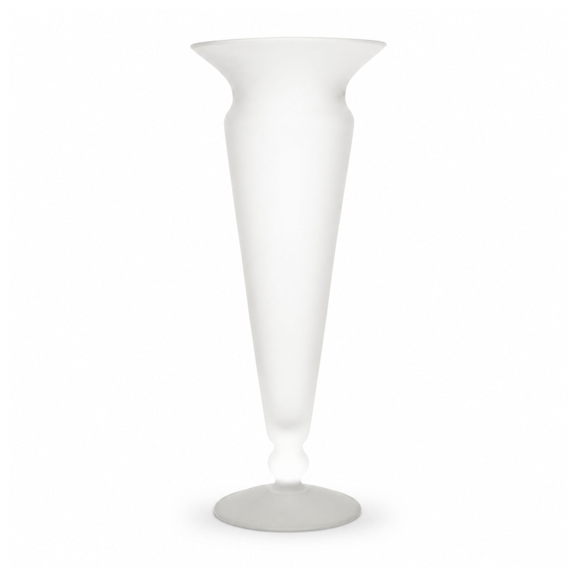 Vintage Frosted White Glass Vessel Group, Set of Five - Image 3