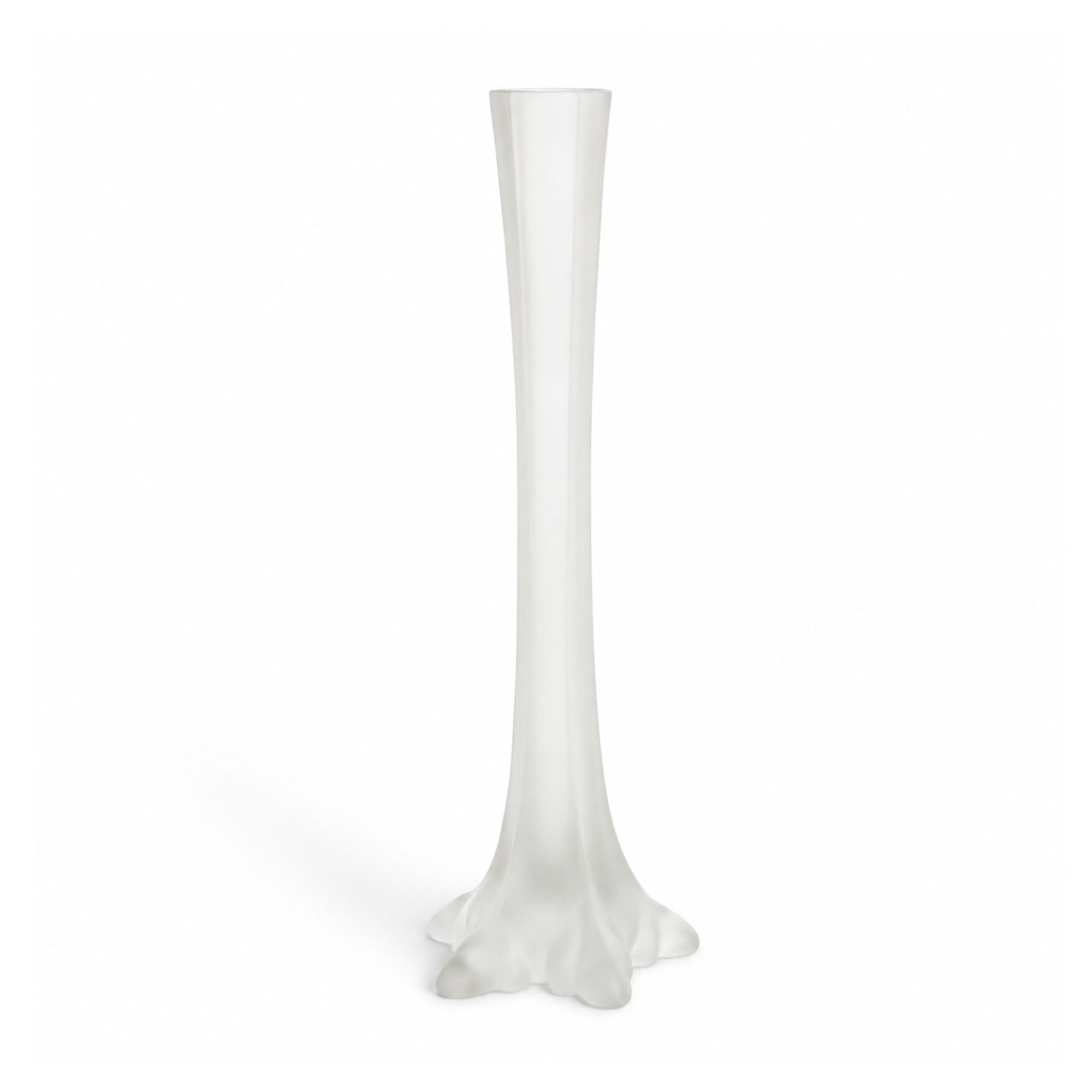 Vintage Frosted White Glass Vessel Group, Set of Five - Image 6