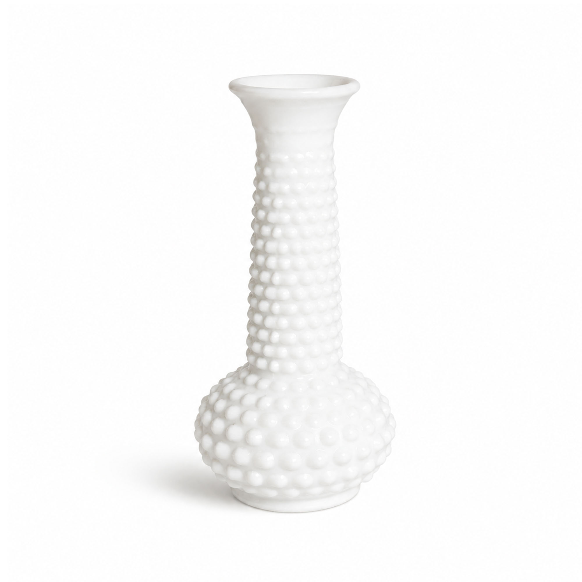 Vintage Milk Glass Bud Vases Set of Three, Mid-20th Century, USA - Image 3