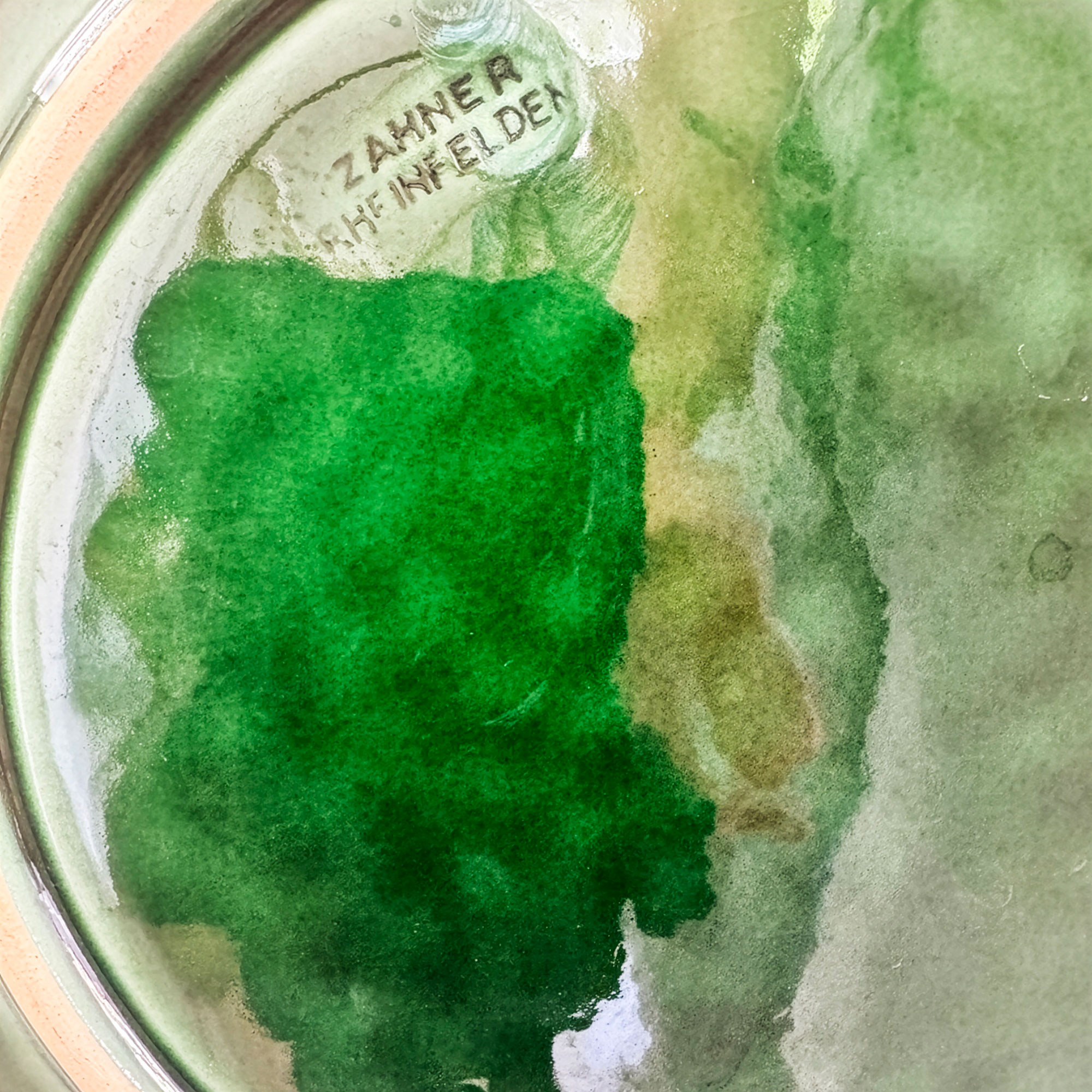 et of Six Zahner Keramik Green Glazed Pottery Plates, West Germany, Circa 1960s - Image 5